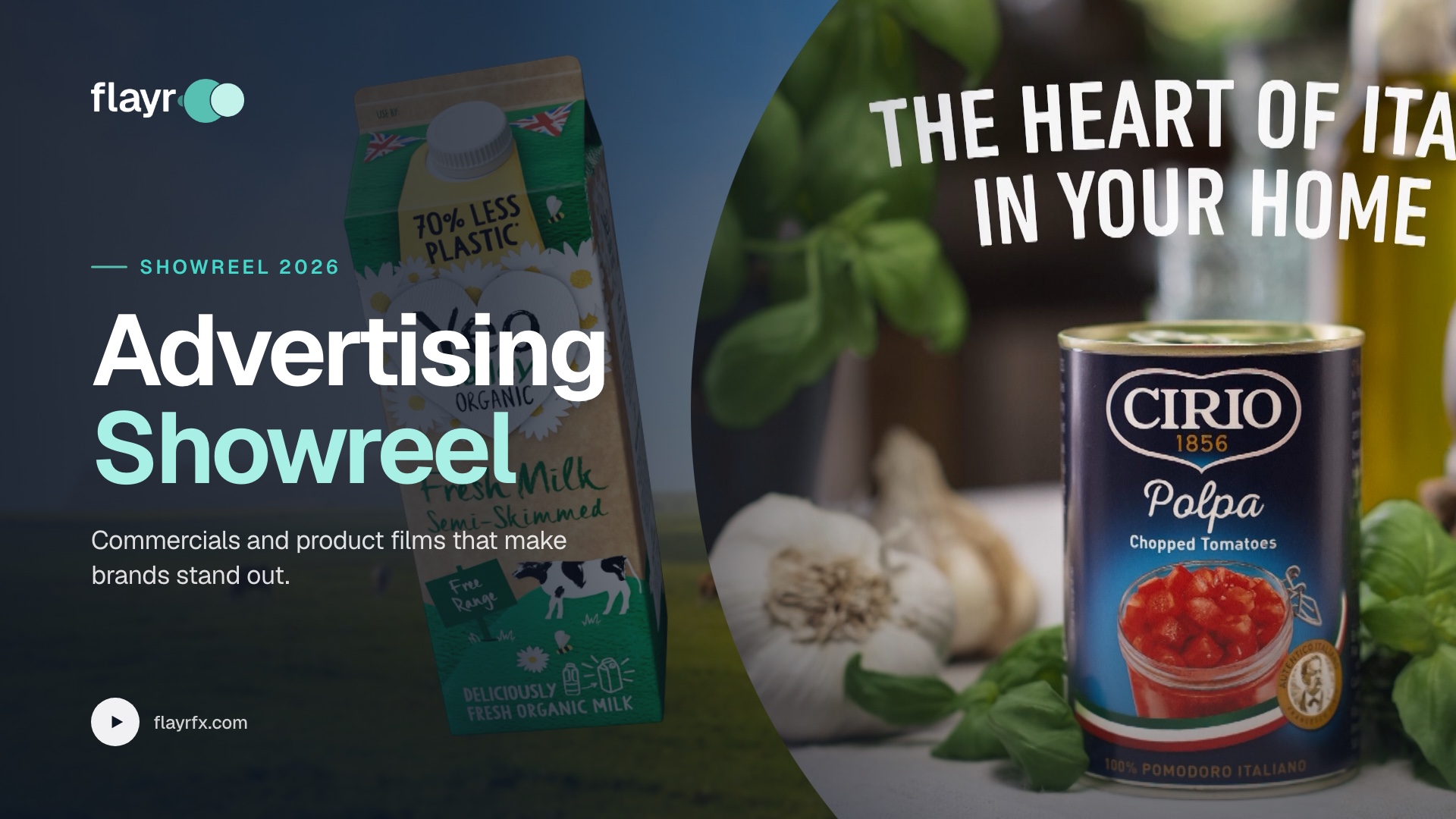 Play the advertising and branded content showreel